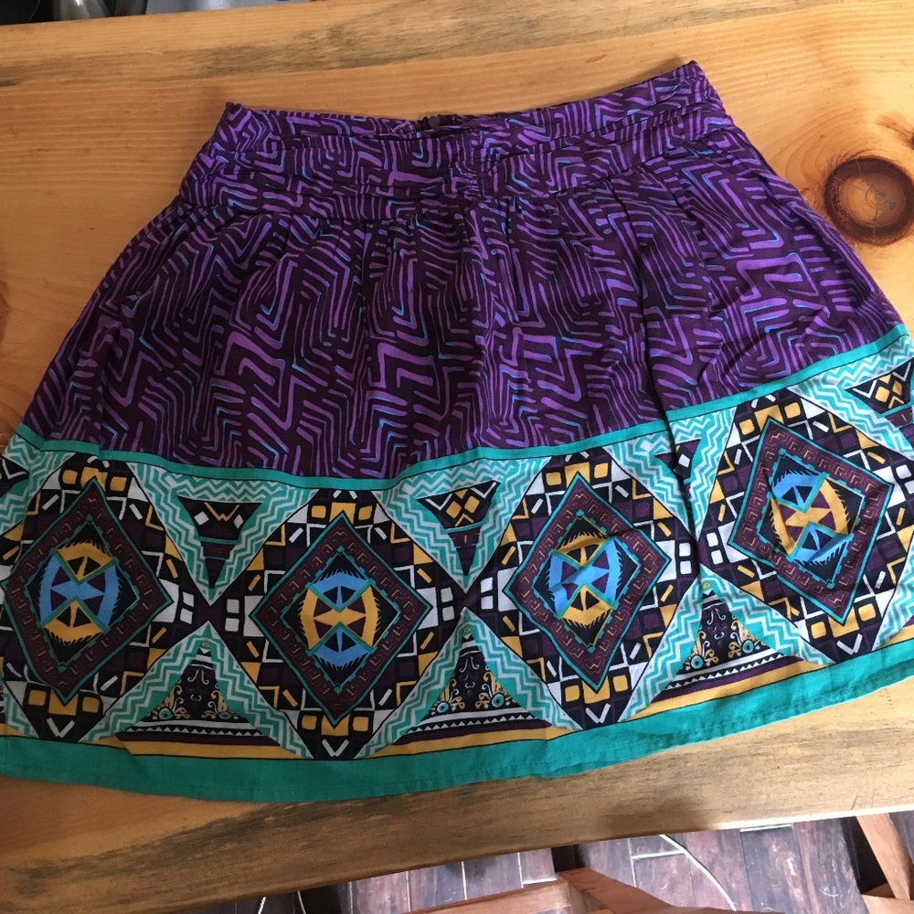 Purple Aztec Skirt